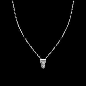 Crystal & Silvertone with Swarovski Alphabet Personalized Necklace -18" Letter-T